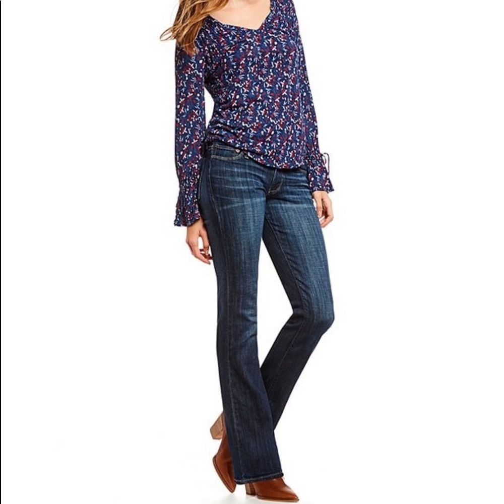 LUCKY BRAND EASY RIDER DISTRESSED BOOTCUT JEANS